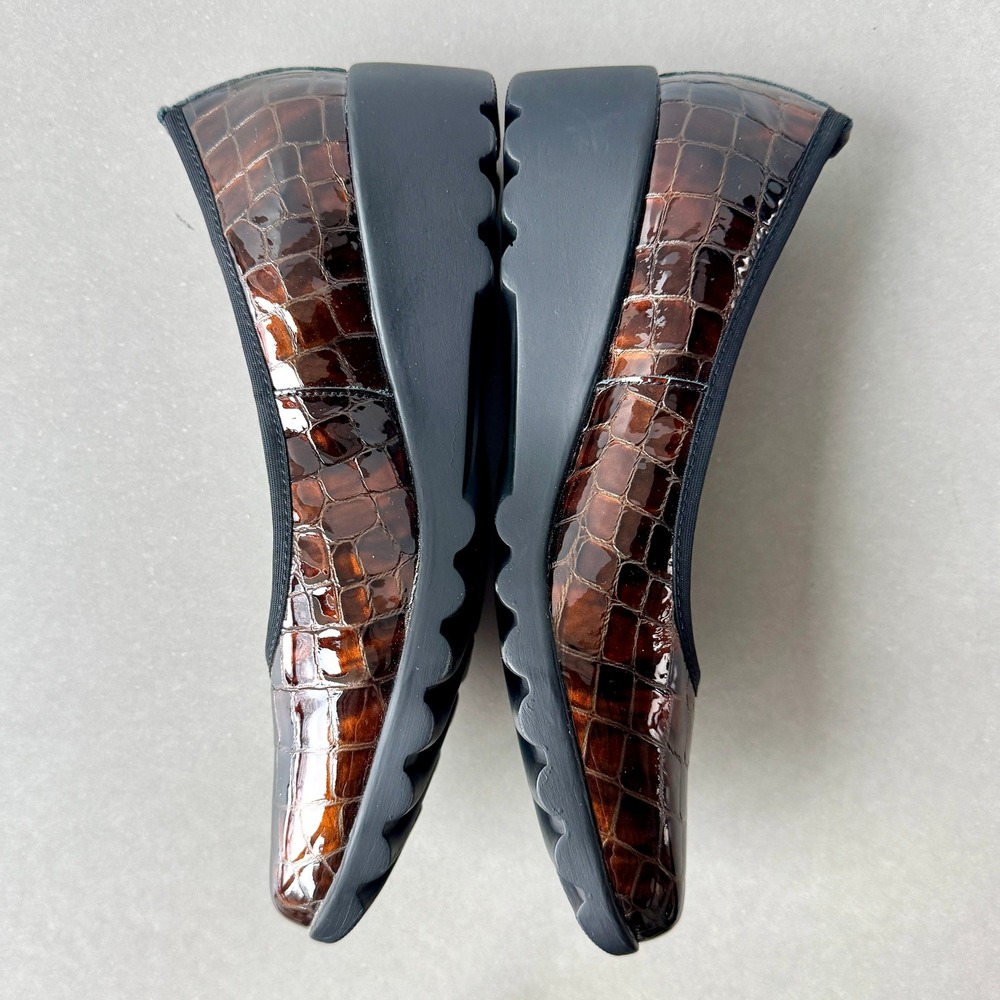 Josef Seibel Womens Bridget Airped Plus Croc Patent EU 37 US 6.5‎ Wedge Comfort